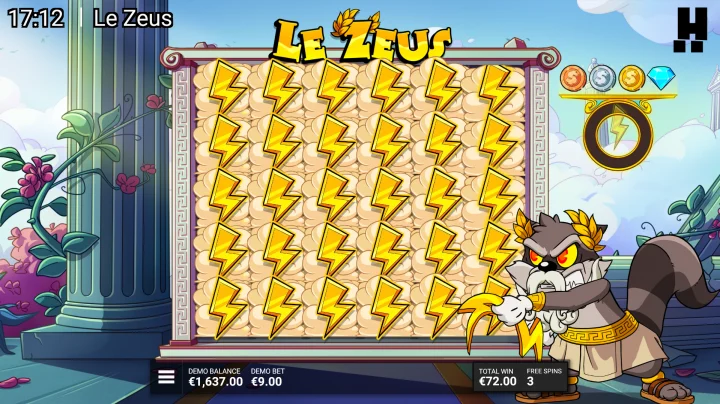 Utvärdering av Le Zeus-spelautomaten